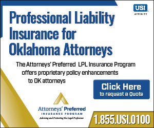 Profiessional Liability Insurance for Oklahoma Attorneys