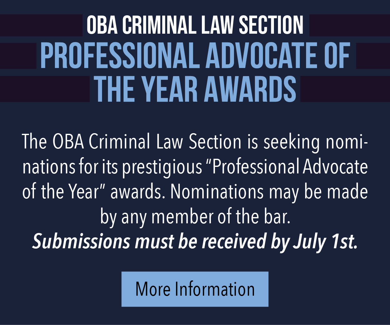 Criminal Law Section Awards Proof