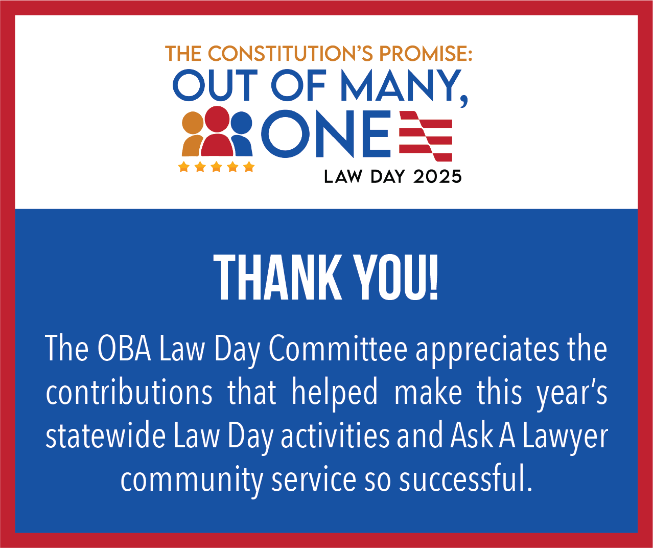 2025 Law Day Volunteers Thank You Med Rec