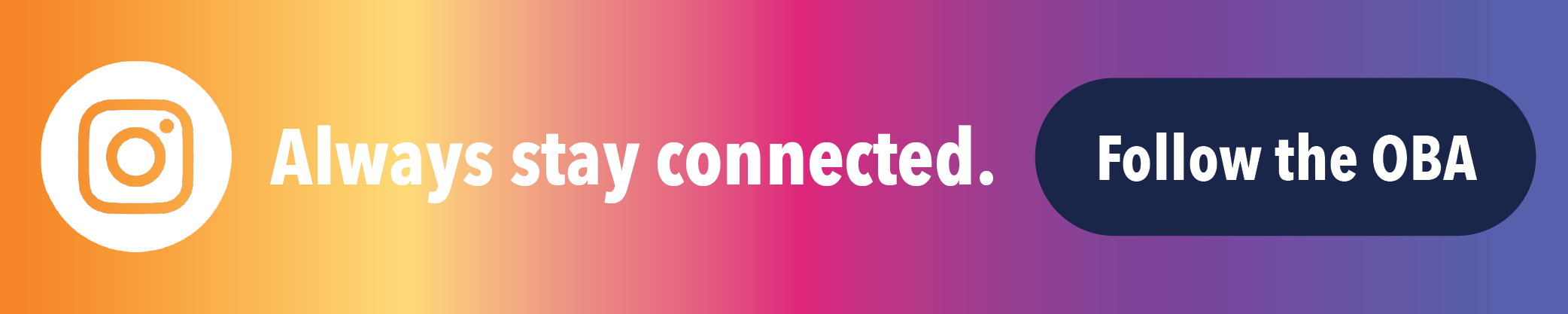 Stay Connected Instagram Banner