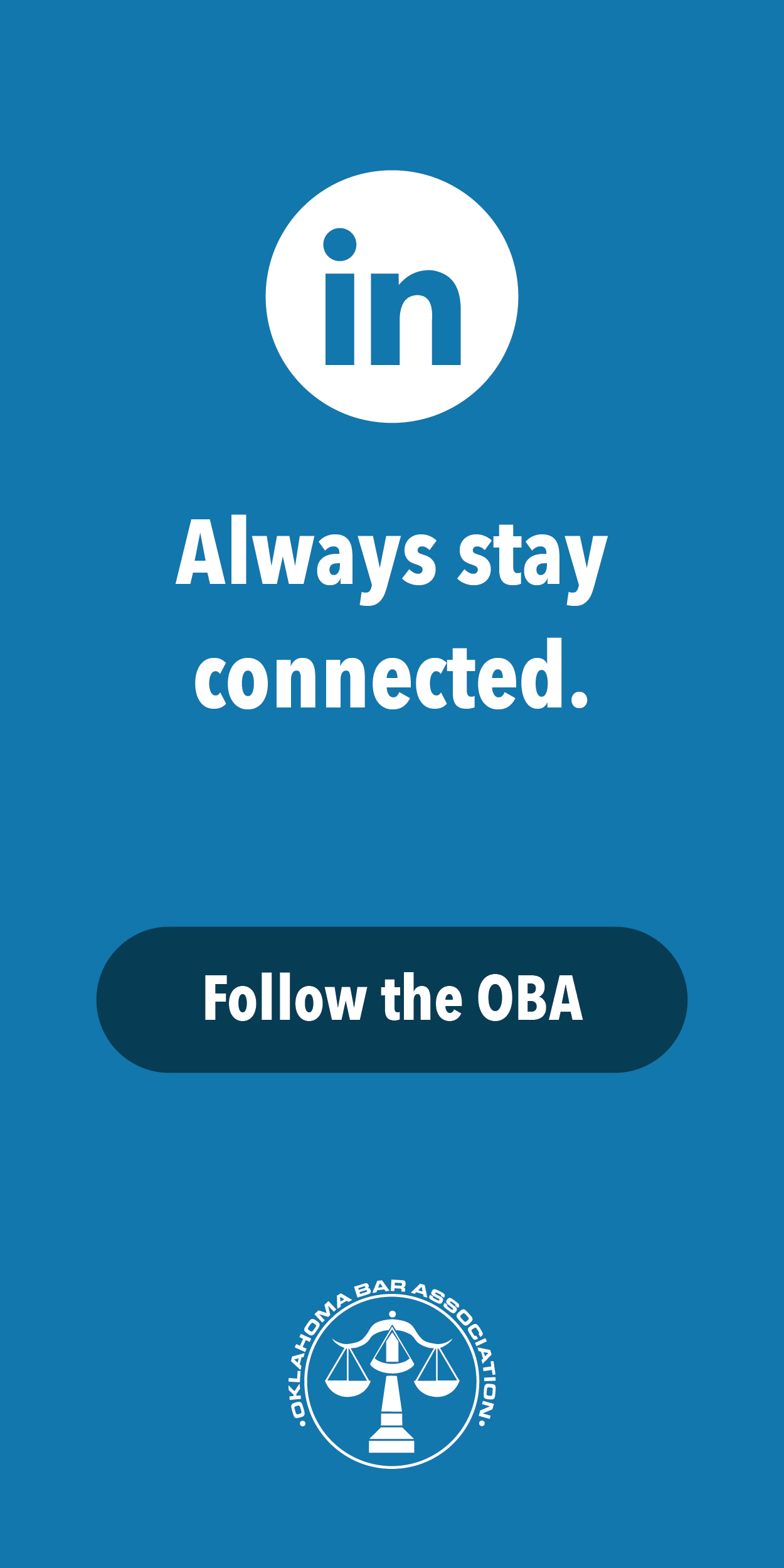 Stay Connected LinkedIn Half Page