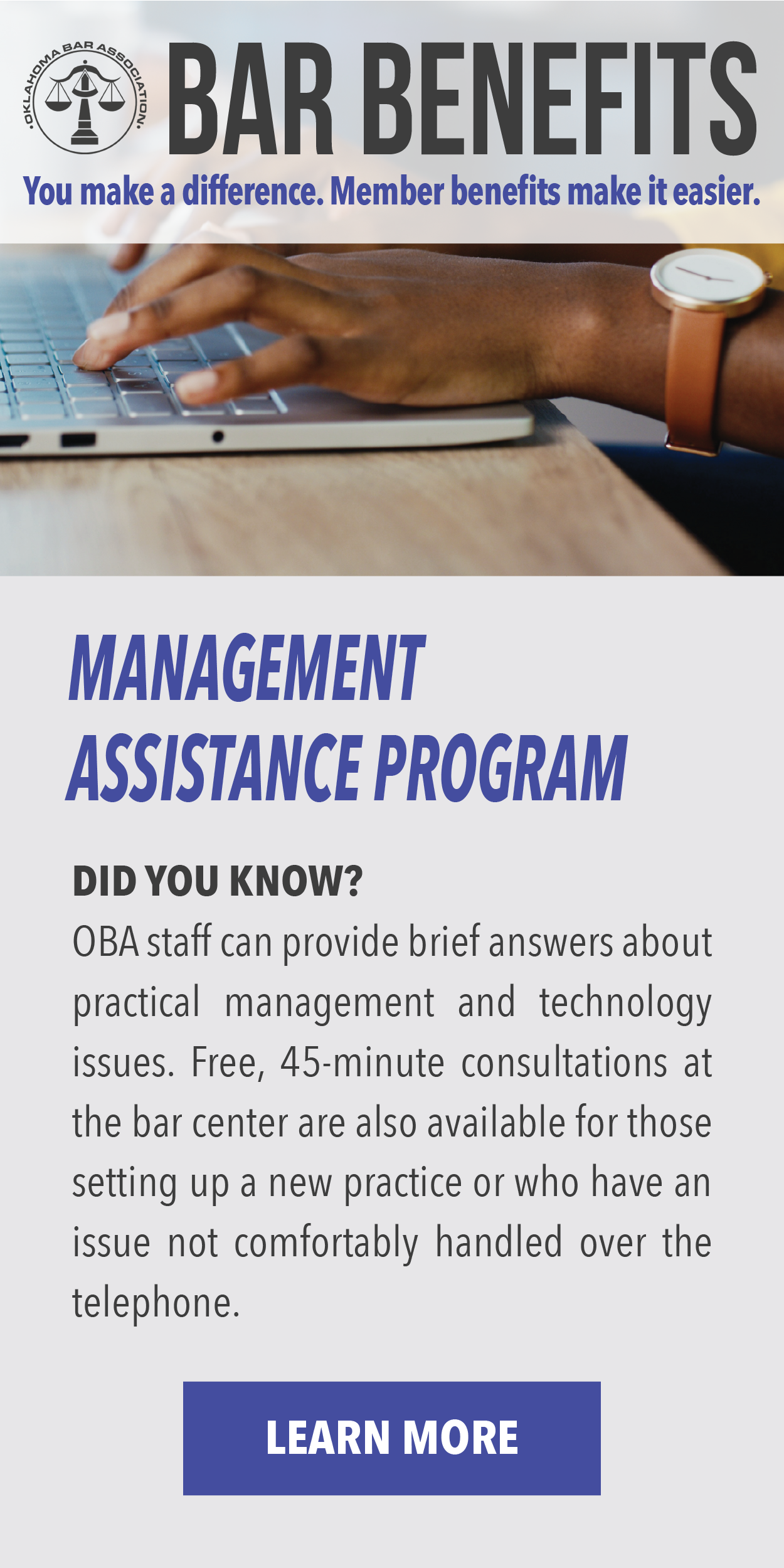 Member Benefits MAP Half Page